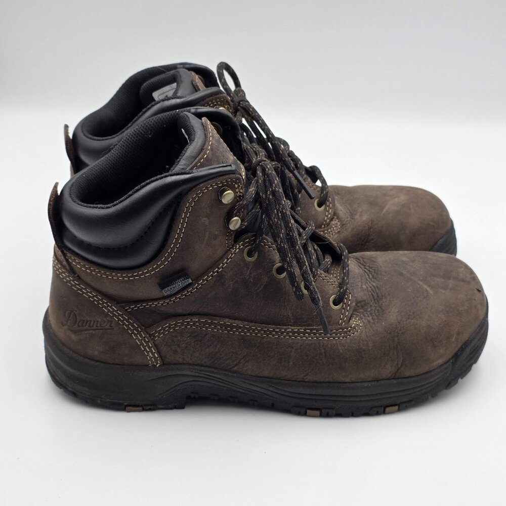 Danner Caliper 5 Boots Womens Size 7.5 Brown Leather Ankle Workwear Lined 19455